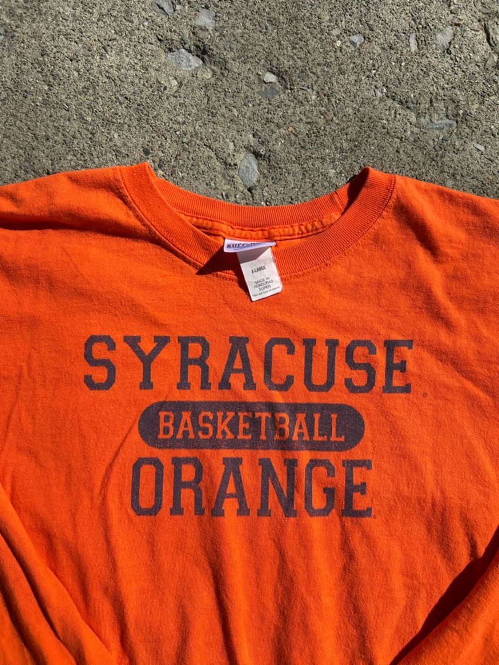 Vintage Syracuse Basketball Orange longsleeve T-Shirt - Orange